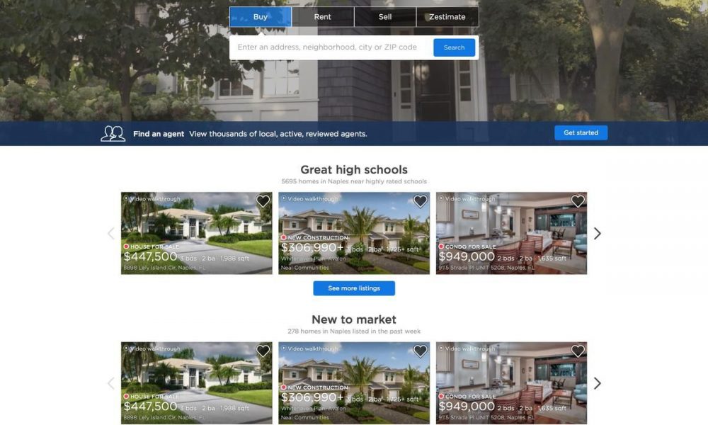 U.S. online giant Zillow launches first Canadian property listings