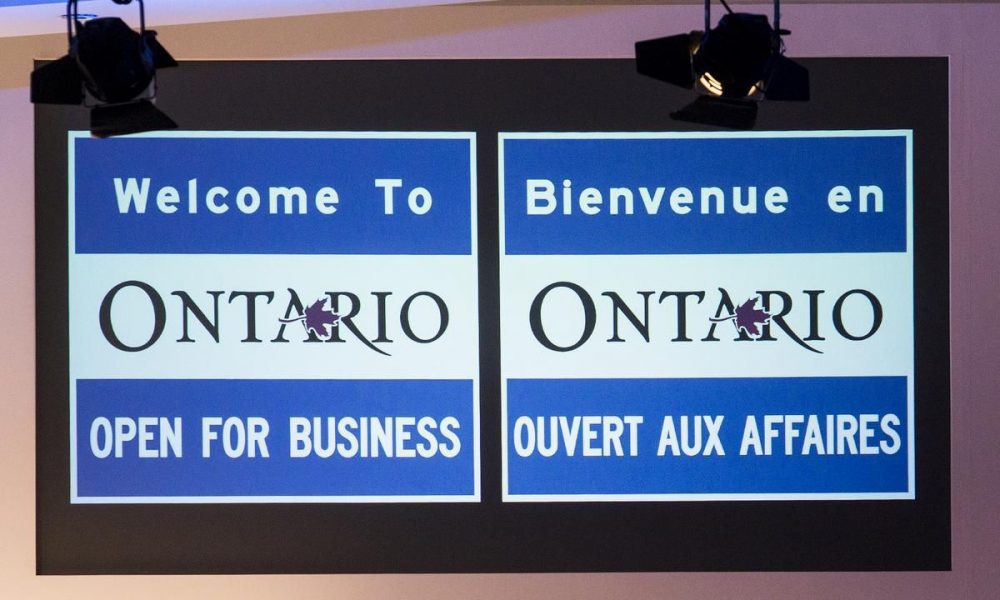 Premier unveils ‘open for business’ signs as Ontario’s unemployment rate remains low