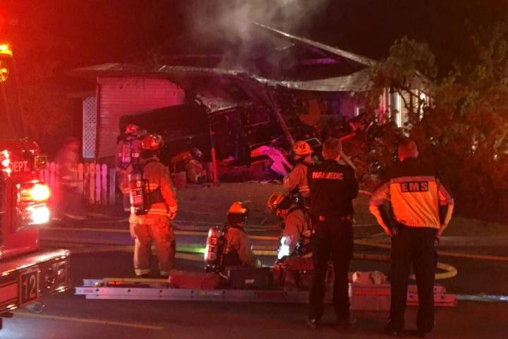 Northeast Calgary home damaged in blaze, pickup truck driven into house – Calgary