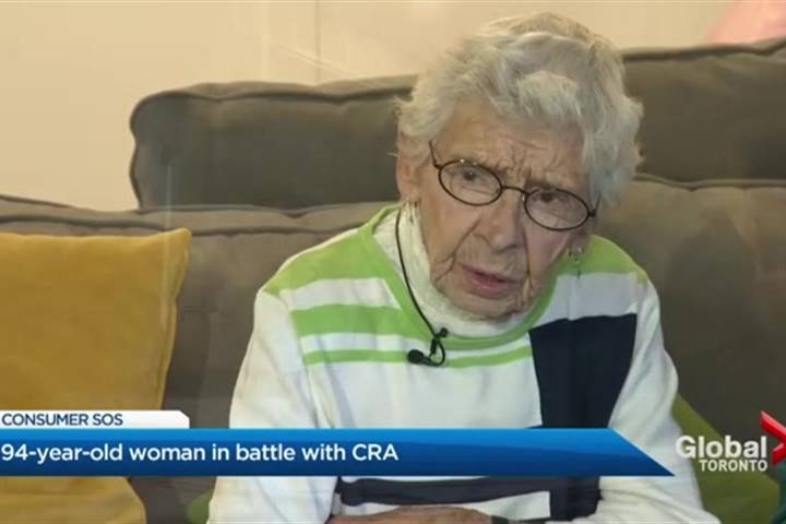 ‘It’s harassment’: 94-year-old Ontario woman in battle with Canada Revenue Agency – Toronto