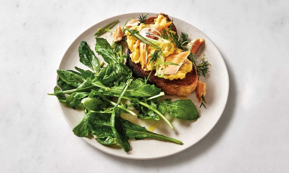Trout Toast with Scrambled Eggs Recipe