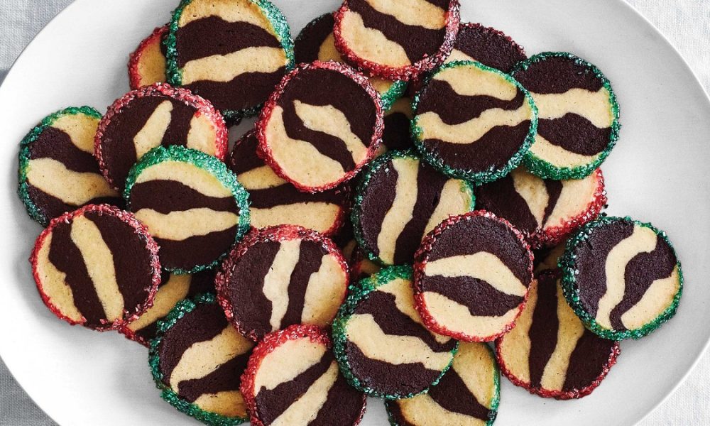 Zebra-Striped Shortbread Cookies Recipe | Bon Appetit