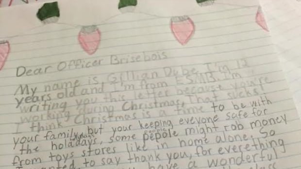 Forget letters to Santa! London students write to police on-duty Christmas Day