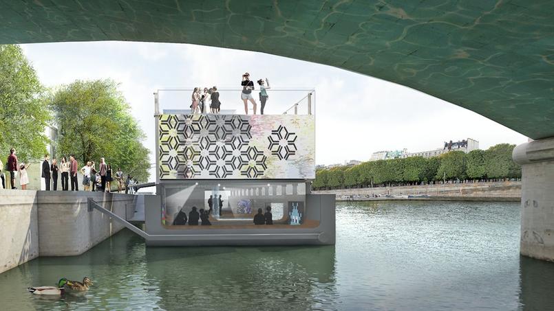 Le premier centre d’art flottant au monde s’installe à Paris