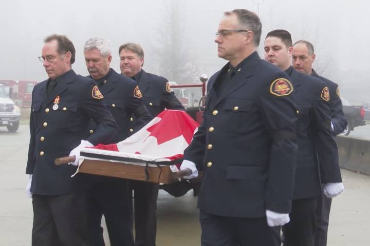 Fallen Vancouver Island firefighter honoured with full line of duty service