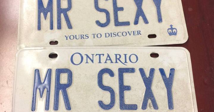 Are you ‘Mr Sexy’? OPP looking for rightful owner of stolen vanity license plate