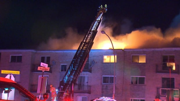 3 dead, 11 in hospital after overnight apartment fire in Longueuil